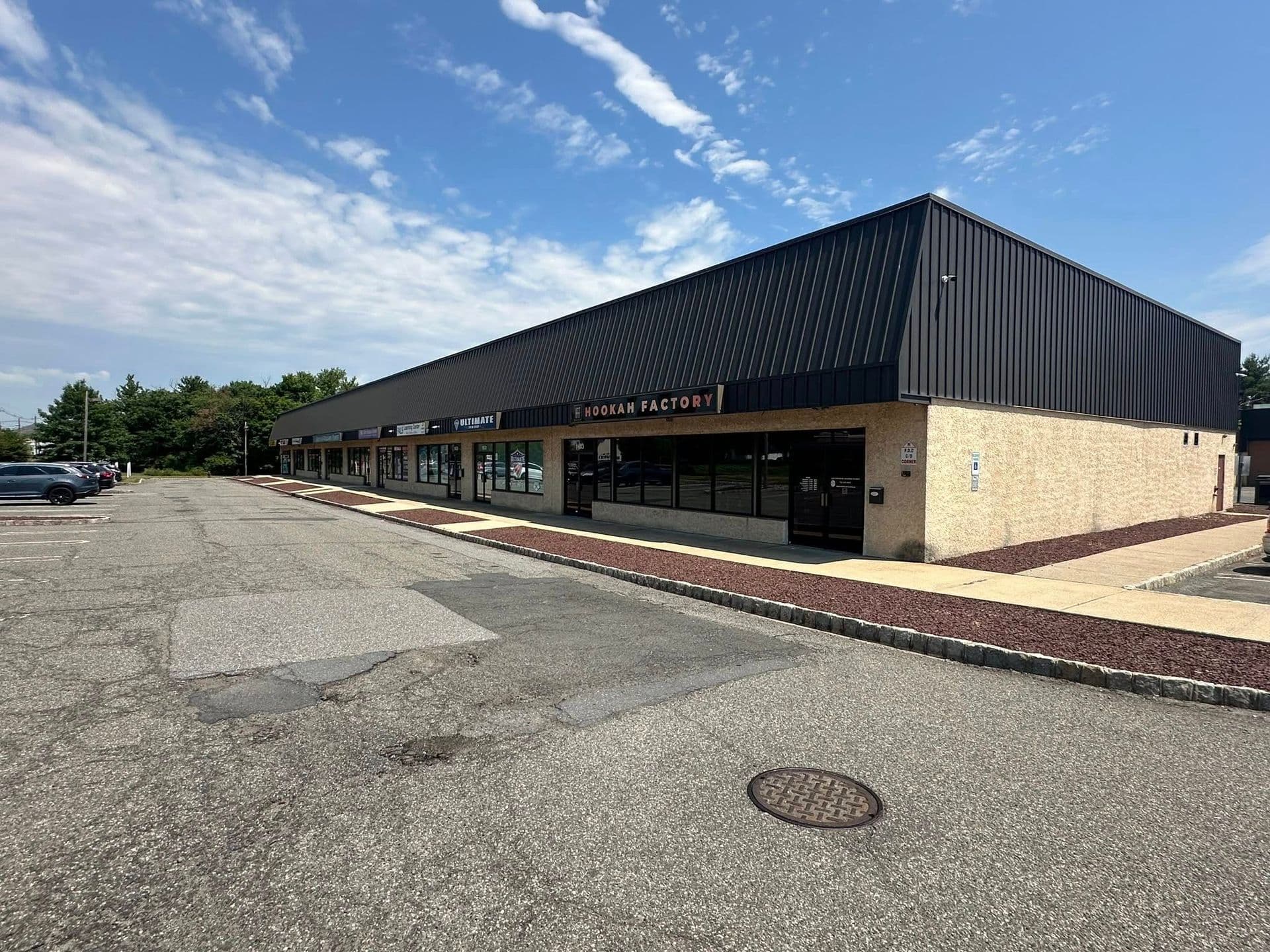 Piscataway retail center before and after improvements — before